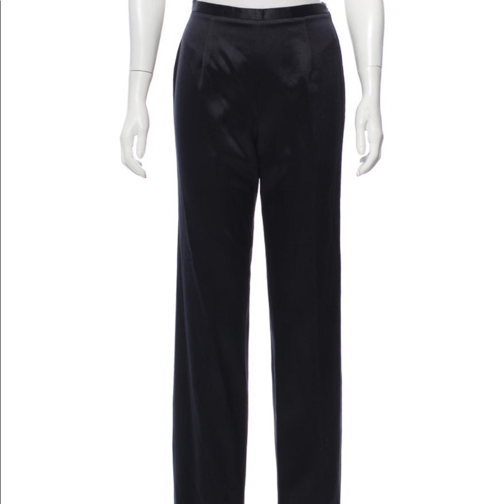 Giorgio Armani high rise satin pants